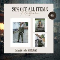 Maatpak Voor Heren | 3-delig Pak | Olijfgroen Windowpane Tweed | Michael Gray | Peaky Blinders | Peaky Blinders