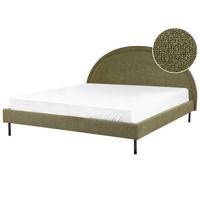 Beliani - MARGUT - Bed - Groen - 180 x 200 cm - Bouclé