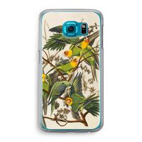 Carolinaparkiet: Samsung Galaxy S6 Transparant Hoesje
