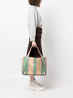 Stella McCartney sac cabas en raphia à rayures - Tons neutres - thumbnail