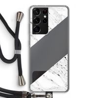 Biggest stripe: Samsung Galaxy S21 Ultra Transparant Hoesje met koord