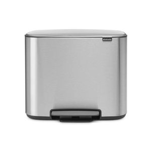 Brabantia Bo pedaalemmer 11 + 23 liter met 2 kunststof binnenemmers - Matt Steel Fingerprint Proof