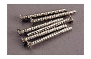 Screws, 3x28mm countersunk self-tapping (6)