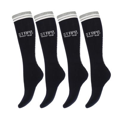 STAPP Horse Paardrijsokken Born To Ride Horse 4-pack Marine-35/38