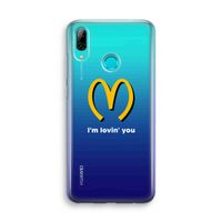 I'm lovin' you: Huawei P Smart (2019) Transparant Hoesje