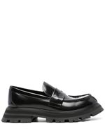 Alexander McQueen mocassins Wander en cuir - Noir - thumbnail