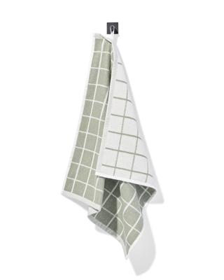 HEMA Keukendoek 50x50cm Katoen Ruiten (groen)