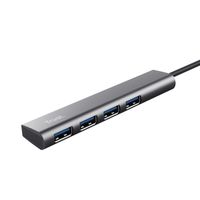 Trust Halyx USB 3.2 Gen 1 (3.1 Gen 1) Type-A 5 Mbit/s Zwart, Grijs - thumbnail