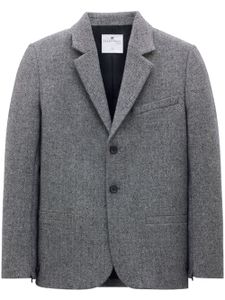 Courrèges blazer Caviar à simple boutonnage - Gris