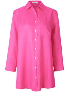 Lange blouse 100% linnen Van Peter Hahn pink