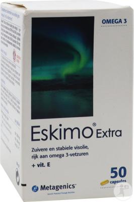 Metagenics Eskimo Extra Visolie + Vitamine E 50Capsules Metagenics Eskimo Extra Visolie + Vitamine E 50Capsules