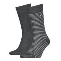 Tommy Hilfiger Men Small Stripe Sock Antraciet 2-Pack-39/42 Tommy Hilfiger Men Small Stripe Sock Antraciet 2-Pack-39/42