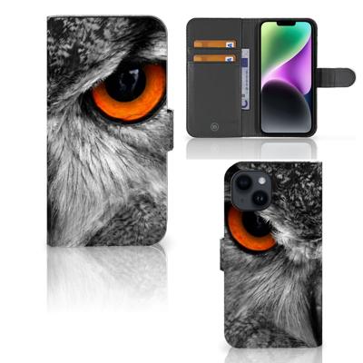 iPhone 15 | Telefoonhoesje | Met pasjeshouder | Uil