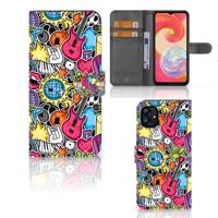 Samsung Galaxy A04e | Wallet Case | met Pasjes | Punk Rock
