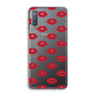 Lips: Samsung Galaxy A7 (2018) Transparant Hoesje