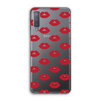 Lips: Samsung Galaxy A7 (2018) Transparant Hoesje Lips: Samsung Galaxy A7 (2018) Transparant Hoesje