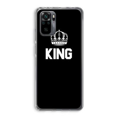 King zwart: Xiaomi Redmi Note 10 Pro Transparant Hoesje