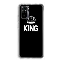 King zwart: Xiaomi Redmi Note 10 Pro Transparant Hoesje