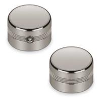 Schaller Solid Shaft Toon/Volume Knoppen 6.35mm "S-Lock Style" Ruthenium (Set van 2) 15090600