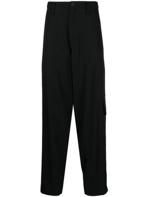 Yohji Yamamoto pantalon en laine à coupe fuselée - Noir