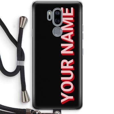 Namecase: LG G7 Thinq Transparant Hoesje met koord