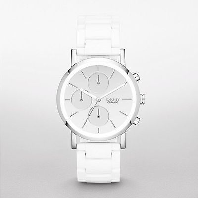 Horlogeband DKNY NY8896 / Lexington Keramiek Wit 20mm