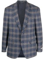 Canali blazer à carreaux - Bleu