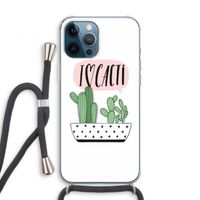 I love cacti: iPhone 12 Pro Transparant Hoesje met koord