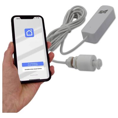 Schabus 200150 WWD 150 Wireless Float switch Watermelder Met app-besturing, Met vlotterschakelaar werkt op batterijen