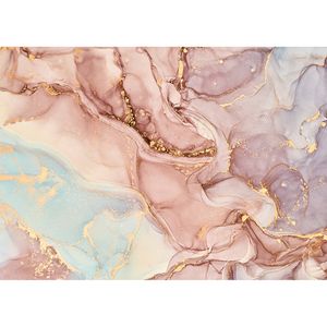 Inductiebeschermer - Abstract Roze Marmer - 59x52 cm