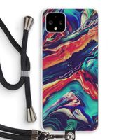 Chameleon Sun: Pixel 4 XL Transparant Hoesje met koord