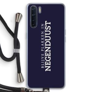 Blijve plakken in Negenduust: Oppo A91 Transparant Hoesje met koord