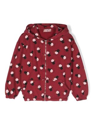 Weekend House Kids. Hoodie met grafische print - Rood