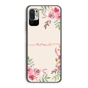 Rozen: Xiaomi Redmi Note 10 5G Transparant Hoesje