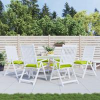 VidaXL Palletkussens 6 st 50x50x7 cm oxford stof felgroen