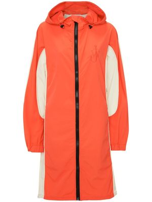 JW Anderson parka colour block à logo brodé - Rouge