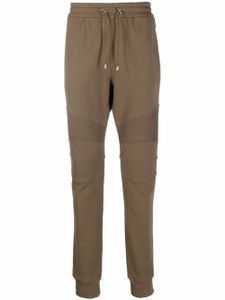 Balmain pantalon de jogging slim à lien de resserrage - Marron