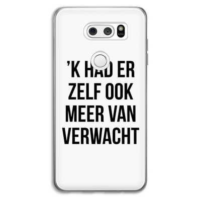 Meer verwacht: LG V30 Transparant Hoesje
