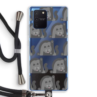 Cats: Samsung Galaxy Note 10 Lite Transparant Hoesje met koord