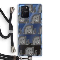 Cats: Samsung Galaxy Note 10 Lite Transparant Hoesje met koord