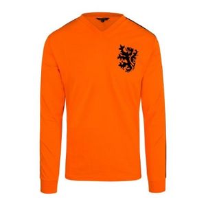 Cruyff - Holland Retro Voetbalshirt WK 1974 + Nummer 14 (Lange Mouwen)