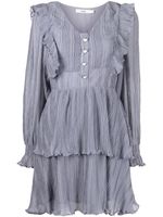 b+ab robe courte à volants - Gris