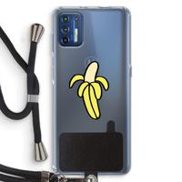 Banana: Motorola Moto G9 Plus Transparant Hoesje met koord - thumbnail