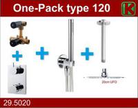 One-Pack Inbouwthermostaatset Type 120 Chr (20Cm Ufo)