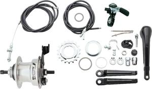 SturmeyArcher Versnellingsnaaf 3 speed sturmey archer summit x-rd3 trommelrem - high polish aluminium