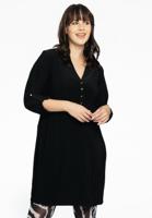 Yoek Shirt roll-up | Zwart | Maat 46/48