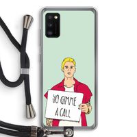 Gimme a call: Samsung Galaxy A41 Transparant Hoesje met koord