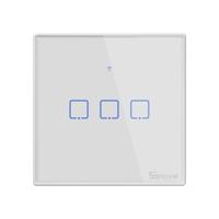 Sonoff T2 Touch 86mm 1 gang 3 manier gehard glaspaneel muur schakelaar Smart Home licht Touch switch compatibel met Alexa en Google Home AC 100V-240