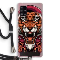 Tiger and Rattlesnakes: Samsung Galaxy A51 5G Transparant Hoesje met koord
