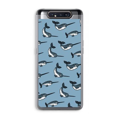 Narwhal: Samsung Galaxy A80 Transparant Hoesje